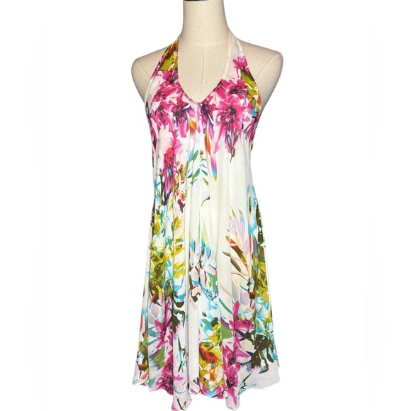 VENUS Other - Venus Floral Halter Swim Cover-Up Lightweight Beach